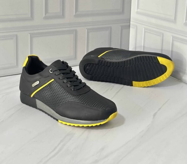 Zapato casual 100% cuero, para caballero, estilo Dakar negro - Image 3