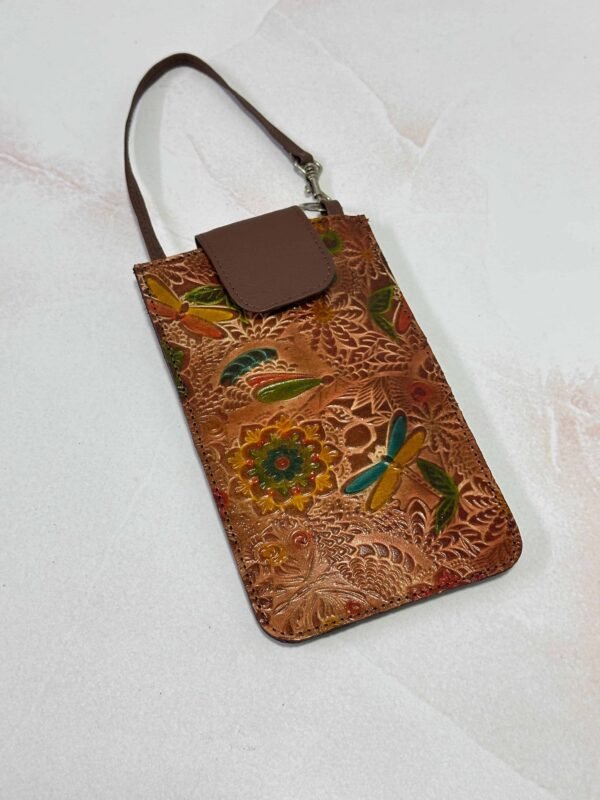 Porta celular en cuero para dama. - Image 2