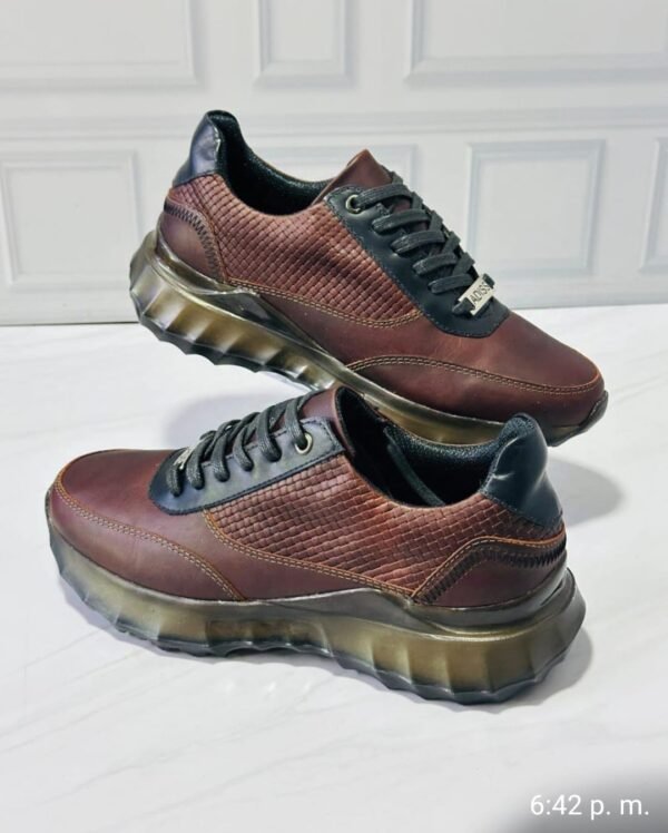 Zapato casual 100% cuero, para caballero, estilo Jensen Coñac