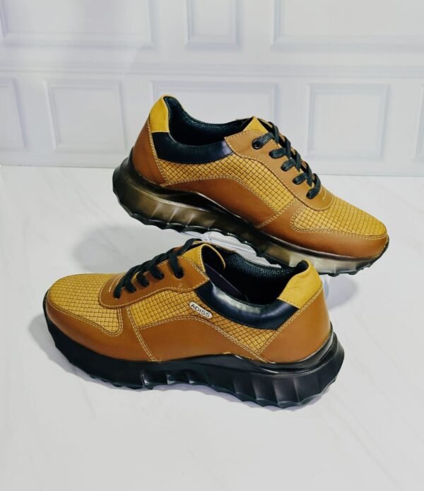 Zapato casual 100% cuero, para caballero, estilo Jensen miel