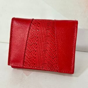 Billetera Red Velvet In de cuero, para dama