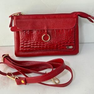 Manos Libres/Canguro Aro, en cuero, para dama.