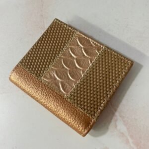 Tarjetero Gold, en cuero, para dama