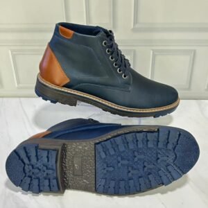 Botín Clásico 100% cuero, para hombre, Blue