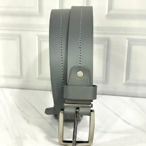 Correa Steel Grey, para caballero, en cuero